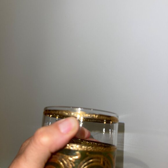 Culver Vintage Glass Tumblers Mid Century Set of 6 Toledo 22k Gold - Picture 5 of 10